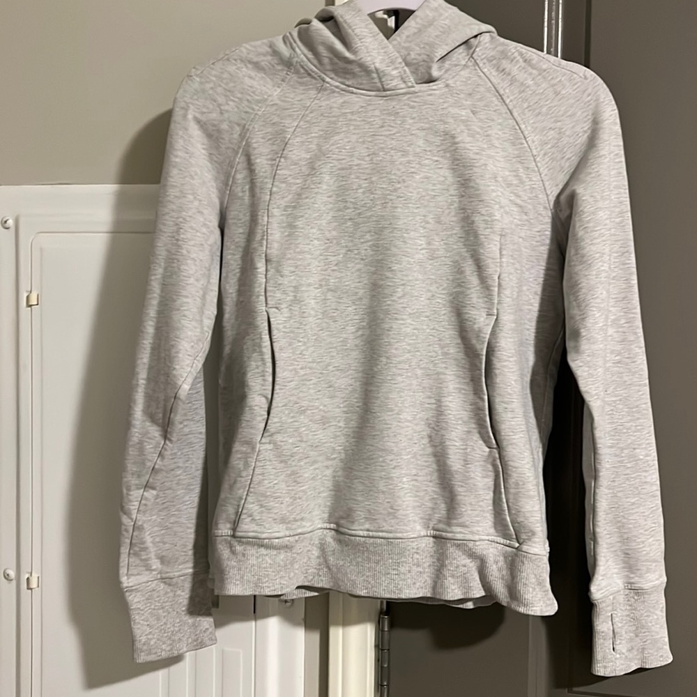 Womens lululemon light grey hoodie
